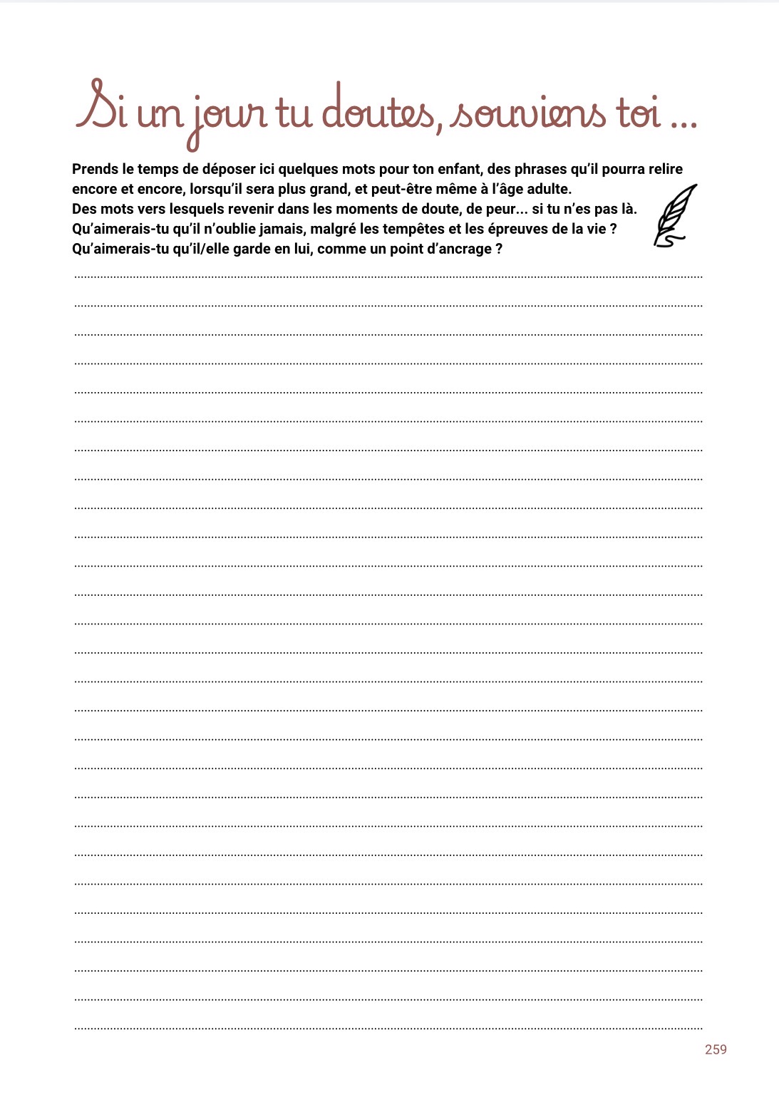 Des mots à transmettre à ton enfant — extrait du livre MATRE-SENS